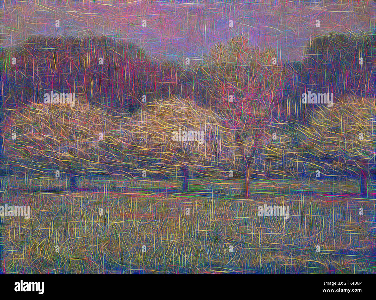 Inspiré par Apple Blossoms, Dwight William Tryon, cuisine américaine, 1849-1925, huile sur toile, 1895, 21 5/16 x 28 3/4 po, 54,2 x 73 cm, peinture américaine du siècle 19, artiste américain, impressionnisme américain, huile américaine, pomme, fleurs, champ, fleurs, fruits, herbe, Impressionniste, Paysage, fin 19th, réimaginé par Artotop. L'art classique réinventé avec une touche moderne. Conception de lumière chaleureuse et gaie, de luminosité et de rayonnement de lumière. La photographie s'inspire du surréalisme et du futurisme, embrassant l'énergie dynamique de la technologie moderne, du mouvement, de la vitesse et révolutionne la culture Banque D'Images