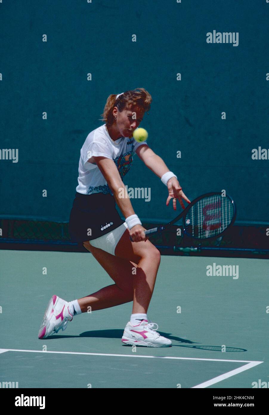 Joueur de tennis bulgare Magdalena Maleeva, Open d'Australie 1993 Banque D'Images