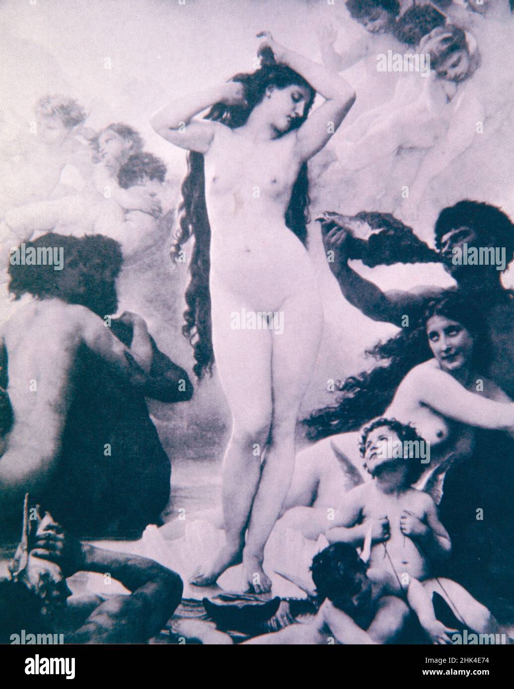 La naissance de Vénus, peinture de l'artiste français William-Adolphe Bouguereau, 1879 Banque D'Images