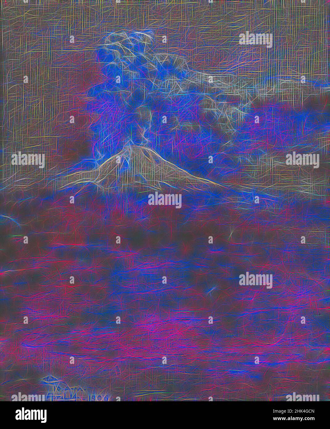 Inspiré par Une douche de cendres sur Ottaviano, Charles Caryl Coleman, américain, 1840-1928, pastel sur papier gris-bleu posé, monté à bord, 14 avril 1906, image: 10 9/16 x 8 7/16 po, 26,8 x 21,4 cm, frêne, catastrophe, dessin, éruption, lignes fines, montagne, catastrophe naturelle, sinistre, pastel, La fumée, revisitée par Artotop. L'art classique réinventé avec une touche moderne. Conception de lumière chaleureuse et gaie, de luminosité et de rayonnement de lumière. La photographie s'inspire du surréalisme et du futurisme, embrassant l'énergie dynamique de la technologie moderne, du mouvement, de la vitesse et révolutionne la culture Banque D'Images