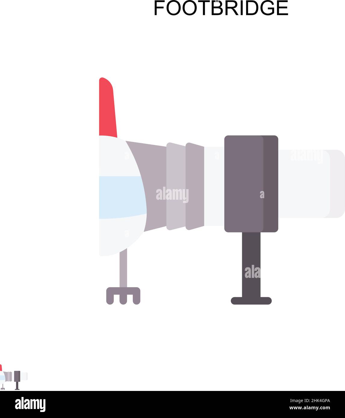 Icône de vecteur simple de passerelle.Modèle de conception de symbole d'illustration pour élément d'interface utilisateur Web mobile. Illustration de Vecteur