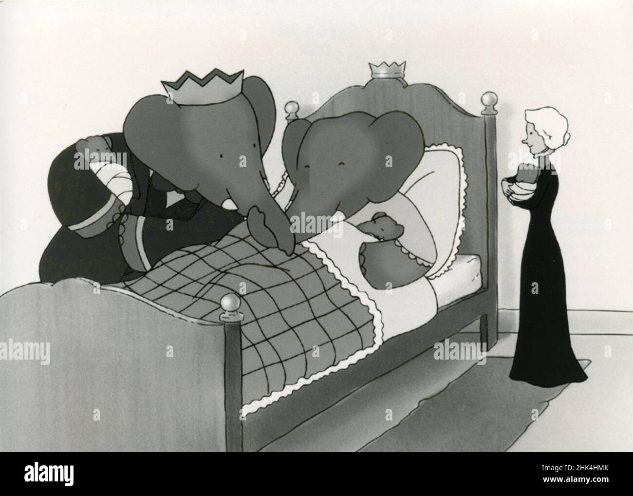 Scène du film d'animation Babar, roi des éléphants, 1999 Banque D'Images