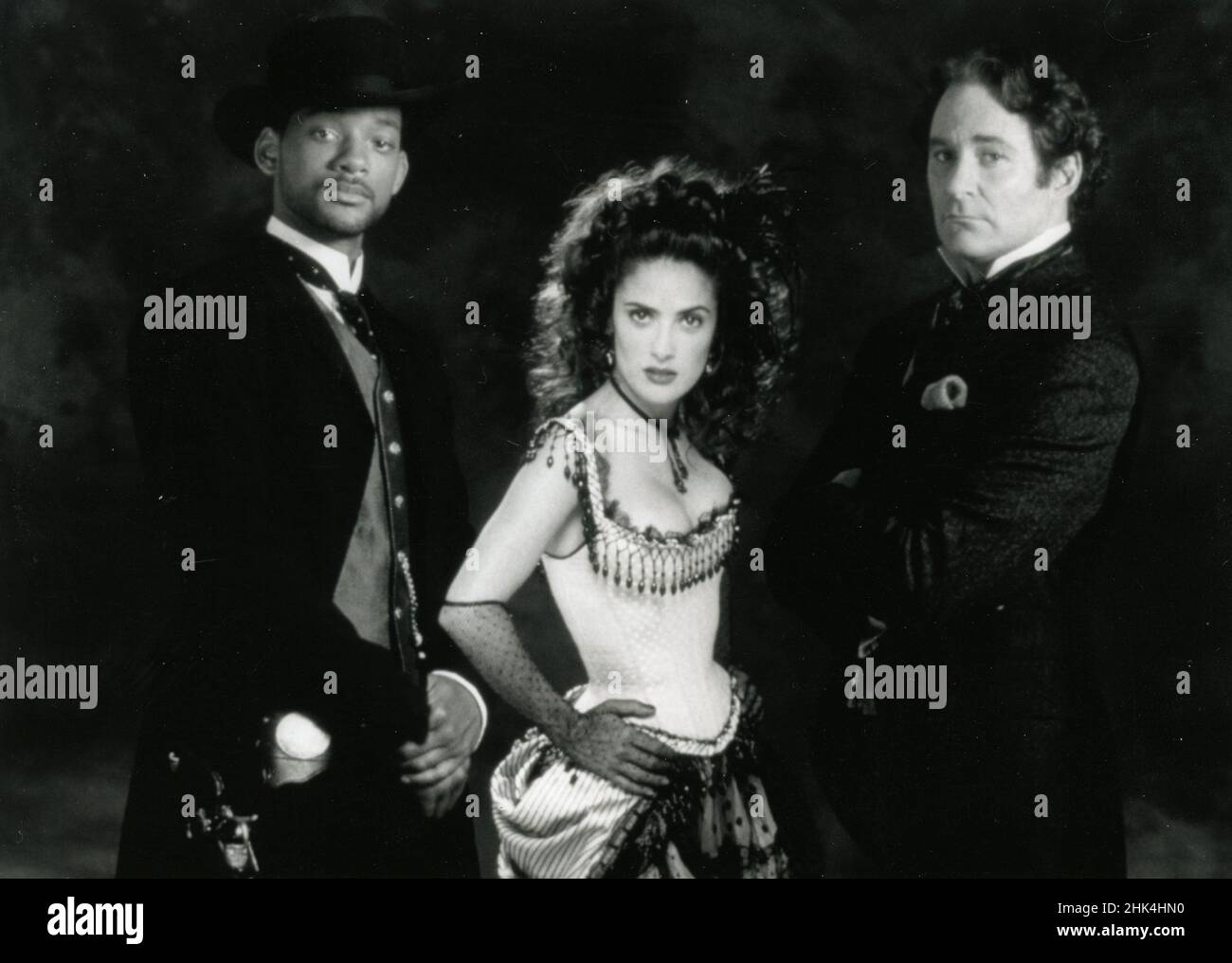 Acteurs Salma Hayek, Kevin Kline (à droite) et Will Smith dans le film Wild Wild West, USA 1999 Banque D'Images