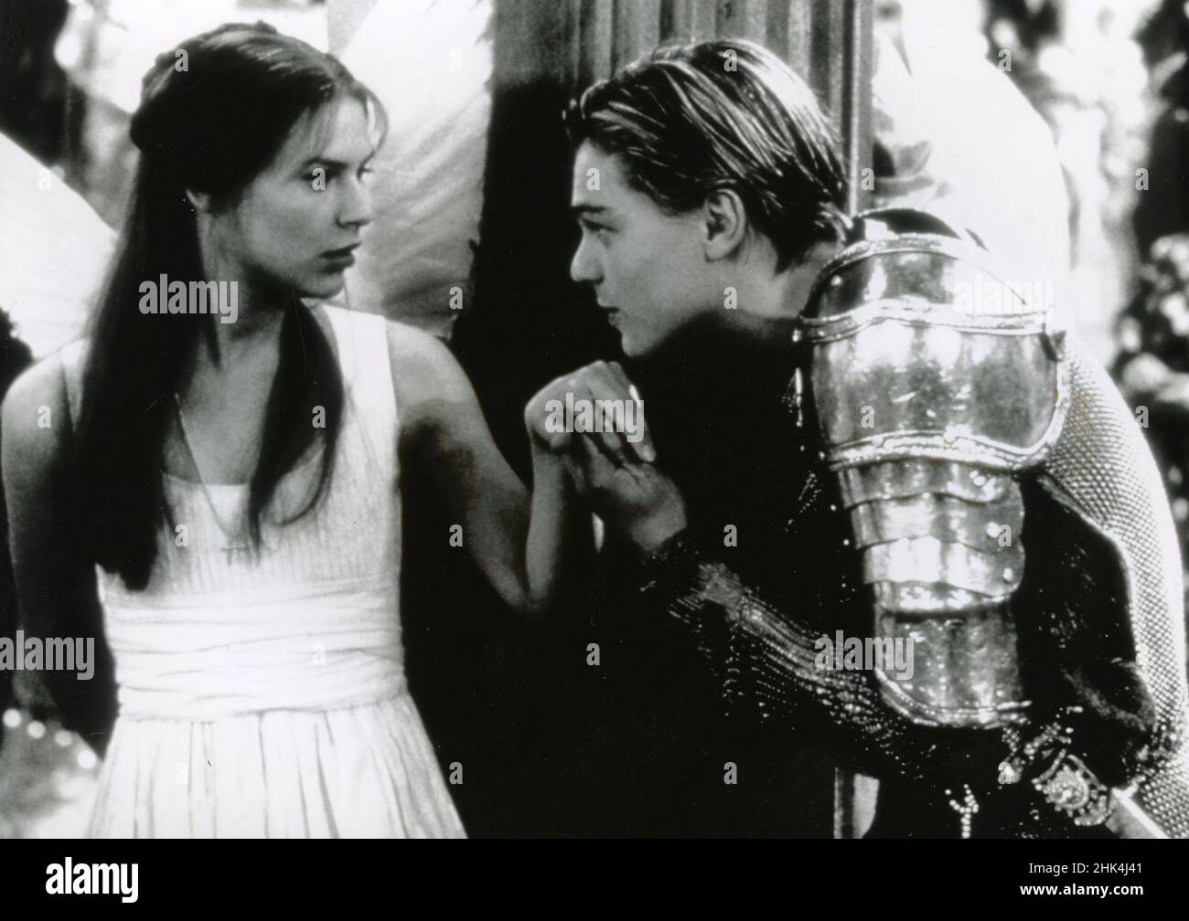 Les acteurs américains Leonardo DiCaprio et Claire Danes dans le film William Shakespeare's Romeo + Juliet, USA 1996 Banque D'Images