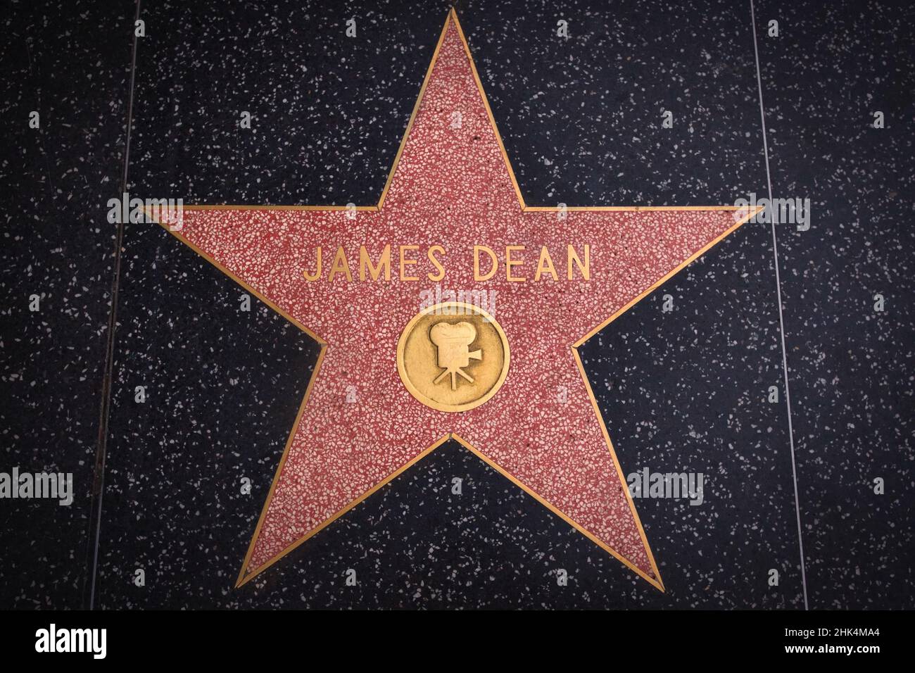 La star de James Dean sur le Hollywood Walk of Fame Banque D'Images