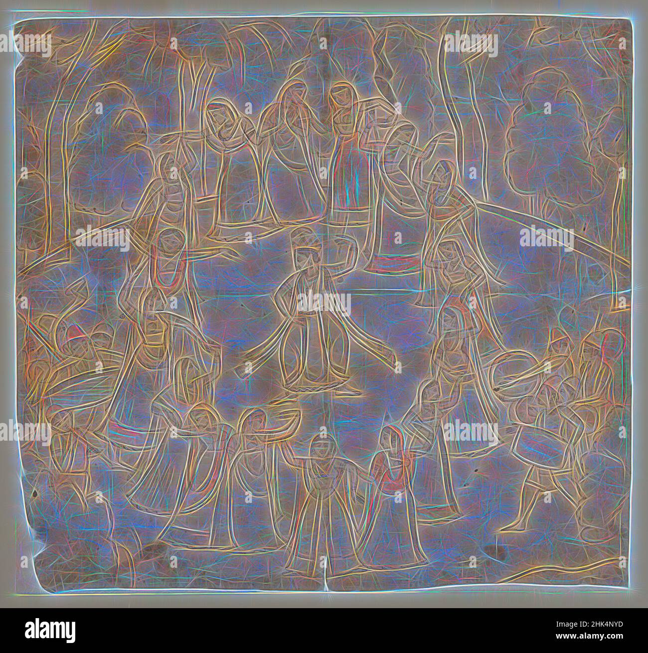 Inspiré par Rasa Mandala: Krishna danse avec le Gopi, encre et lumière lavages de couleur sur papier, Inde, 1810-1820, 10 1/2 x 11 1/8 po., 26,7 x 28,3 cm, repensé par Artotop. L'art classique réinventé avec une touche moderne. Conception de lumière chaleureuse et gaie, de luminosité et de rayonnement de lumière. La photographie s'inspire du surréalisme et du futurisme, embrassant l'énergie dynamique de la technologie moderne, du mouvement, de la vitesse et révolutionne la culture Banque D'Images Inspiré par Rasa Mandala: Krishna danse avec le Gopi, encre et lumière lavages de couleur sur papier, Inde, 1810-1820, 10 1/2 x 11 1/8 po., 26,7 x 28,3 cm, repensé par Artotop. L'art classique réinventé avec une touche moderne. Conception de lumière chaleureuse et gaie, de luminosité et de rayonnement de lumière. La photographie s'inspire du surréalisme et du futurisme, embrassant l'énergie dynamique de la technologie moderne, du mouvement, de la vitesse et révolutionne la culture Banque D'Images