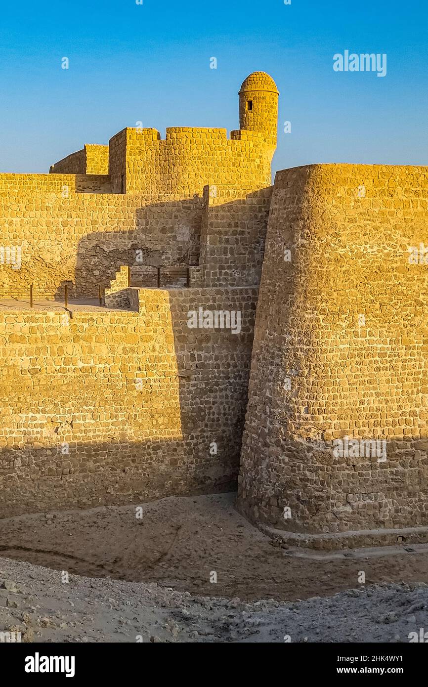 QAl'at al-Bahreïn (fort de Bahreïn), site du patrimoine mondial de l'UNESCO, Royaume de Bahreïn, Moyen-Orient Banque D'Images