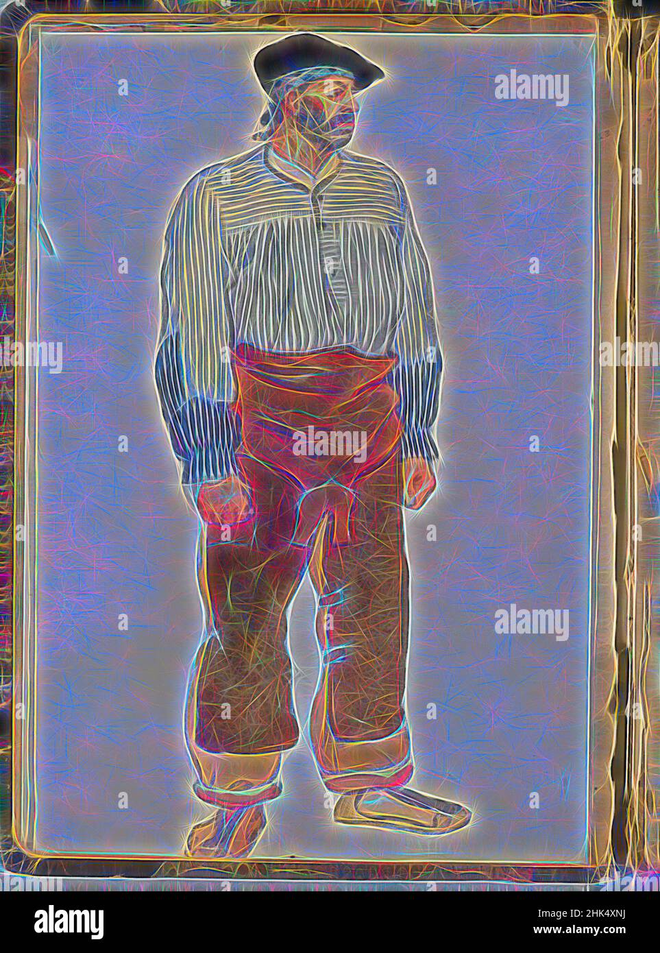 Inspiré par Spanish Sketch monté dans Scrap Book, Edward Penfield, américain, 1866-1925, aquarelle et graphite sur papier monté dans le livre de rebut, ca. 1911, feuille: 11 1/2 x 7 3/4 po., 29,2 x 19,7 cm, revisitée par Artotop. L'art classique réinventé avec une touche moderne. Conception de lumière chaleureuse et gaie, de luminosité et de rayonnement de lumière. La photographie s'inspire du surréalisme et du futurisme, embrassant l'énergie dynamique de la technologie moderne, du mouvement, de la vitesse et révolutionne la culture Banque D'Images