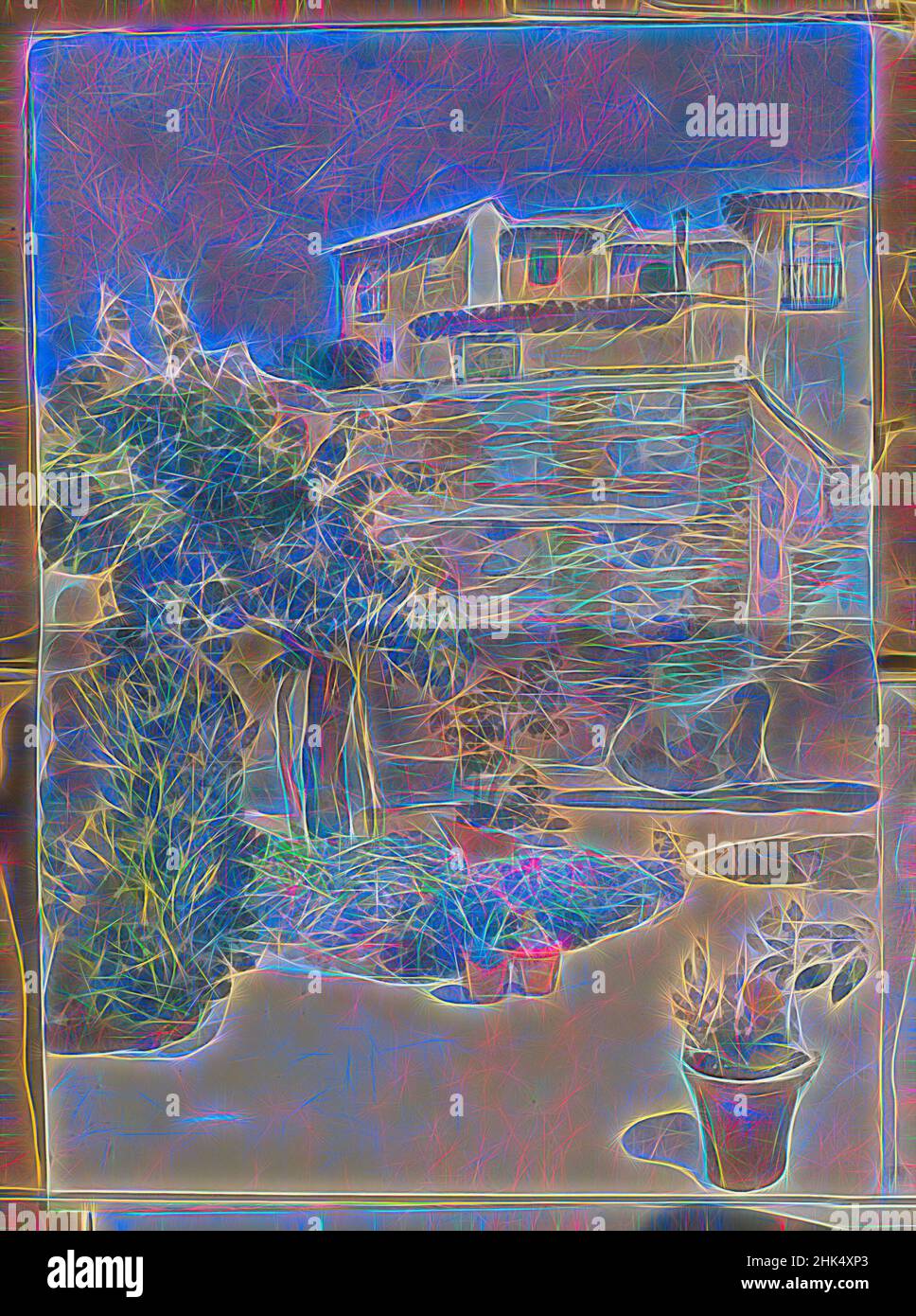 Inspiré par Spanish Sketch monté dans Scrap Book, Edward Penfield, américain, 1866-1925, Aquarelle sur graphite sur papier monté dans le livre de rebut, ca. 1911, feuille, dépliée: 14 1/8 x 9 1/4 po., 35,9 x 23,5 cm, revisitée par Artotop. L'art classique réinventé avec une touche moderne. Conception de lumière chaleureuse et gaie, de luminosité et de rayonnement de lumière. La photographie s'inspire du surréalisme et du futurisme, embrassant l'énergie dynamique de la technologie moderne, du mouvement, de la vitesse et révolutionne la culture Banque D'Images