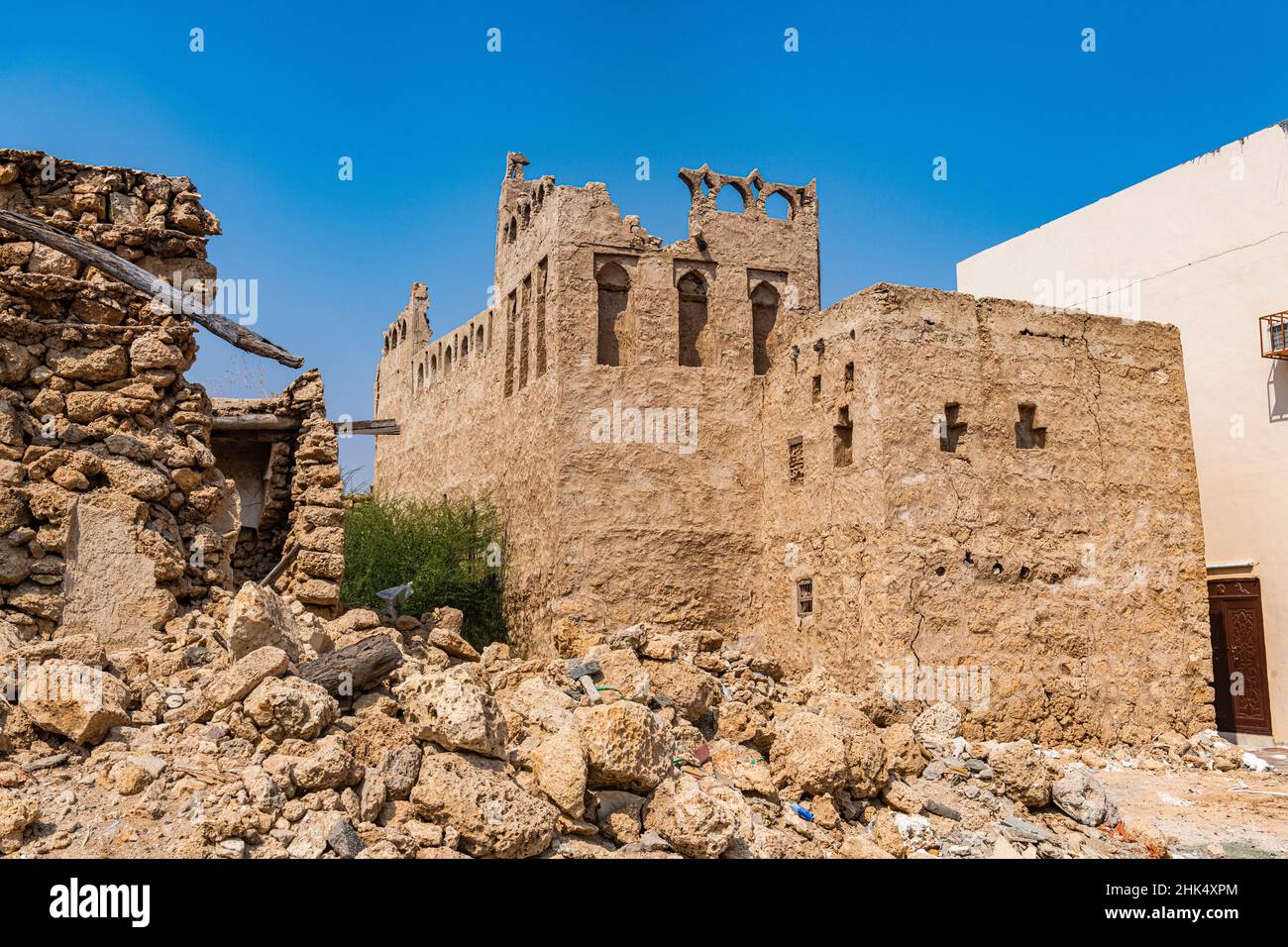 Ancienne maison de marchands, îles Farasan, Royaume d'Arabie Saoudite, Moyen-Orient Banque D'Images