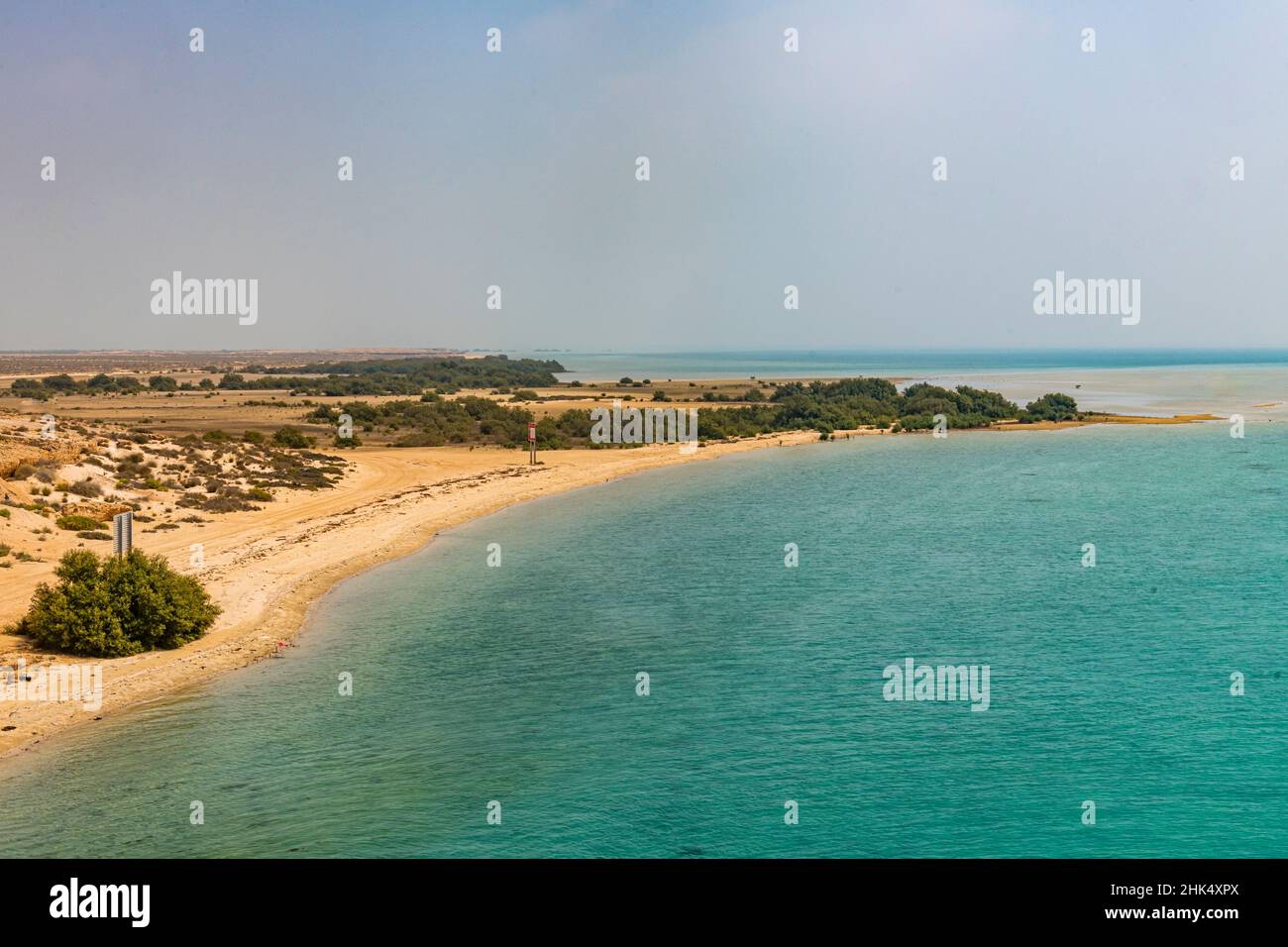 Affleurements sablonneux, îles Farasan, Royaume d'Arabie saoudite, Moyen-Orient Banque D'Images