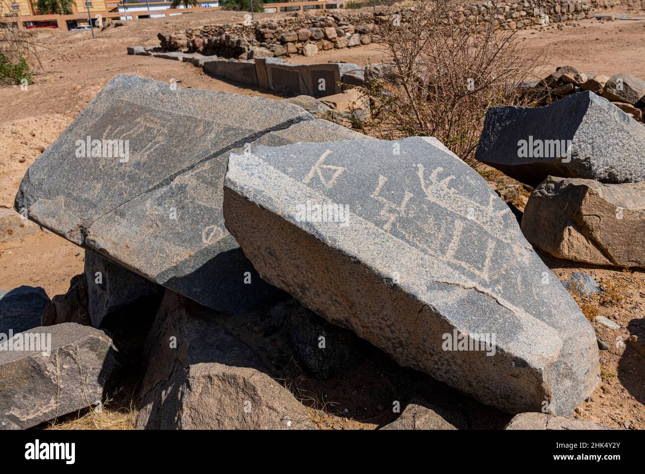 Site archéologique d'Al Ukhdud, Najran, Royaume d'Arabie saoudite, Moyen-Orient Banque D'Images