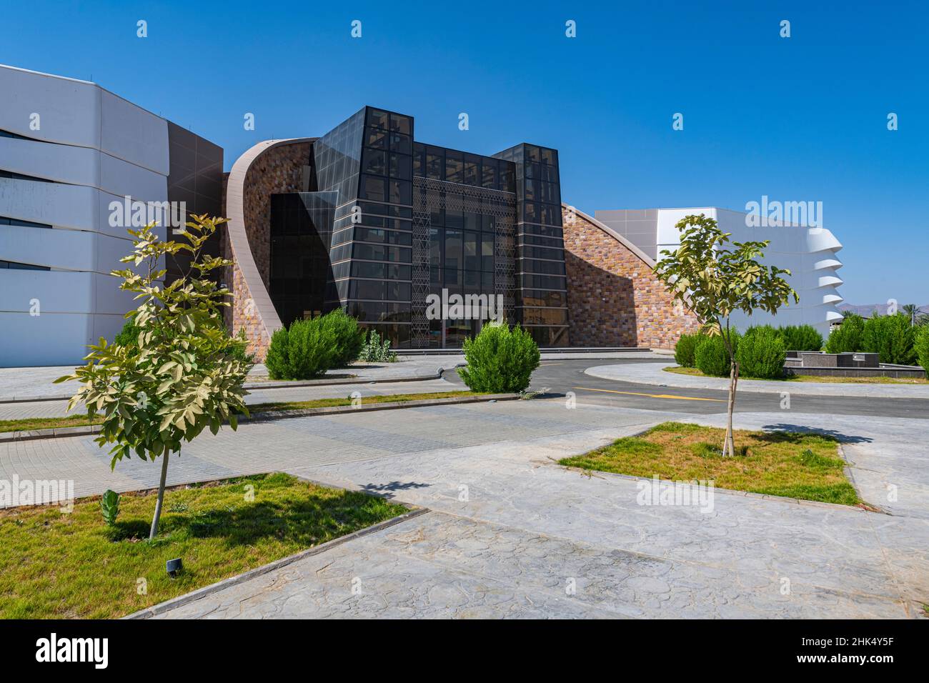 Musée régional moderne au site archéologique d'Al Ukhdud, Najran, Royaume d'Arabie Saoudite, Moyen-Orient Banque D'Images