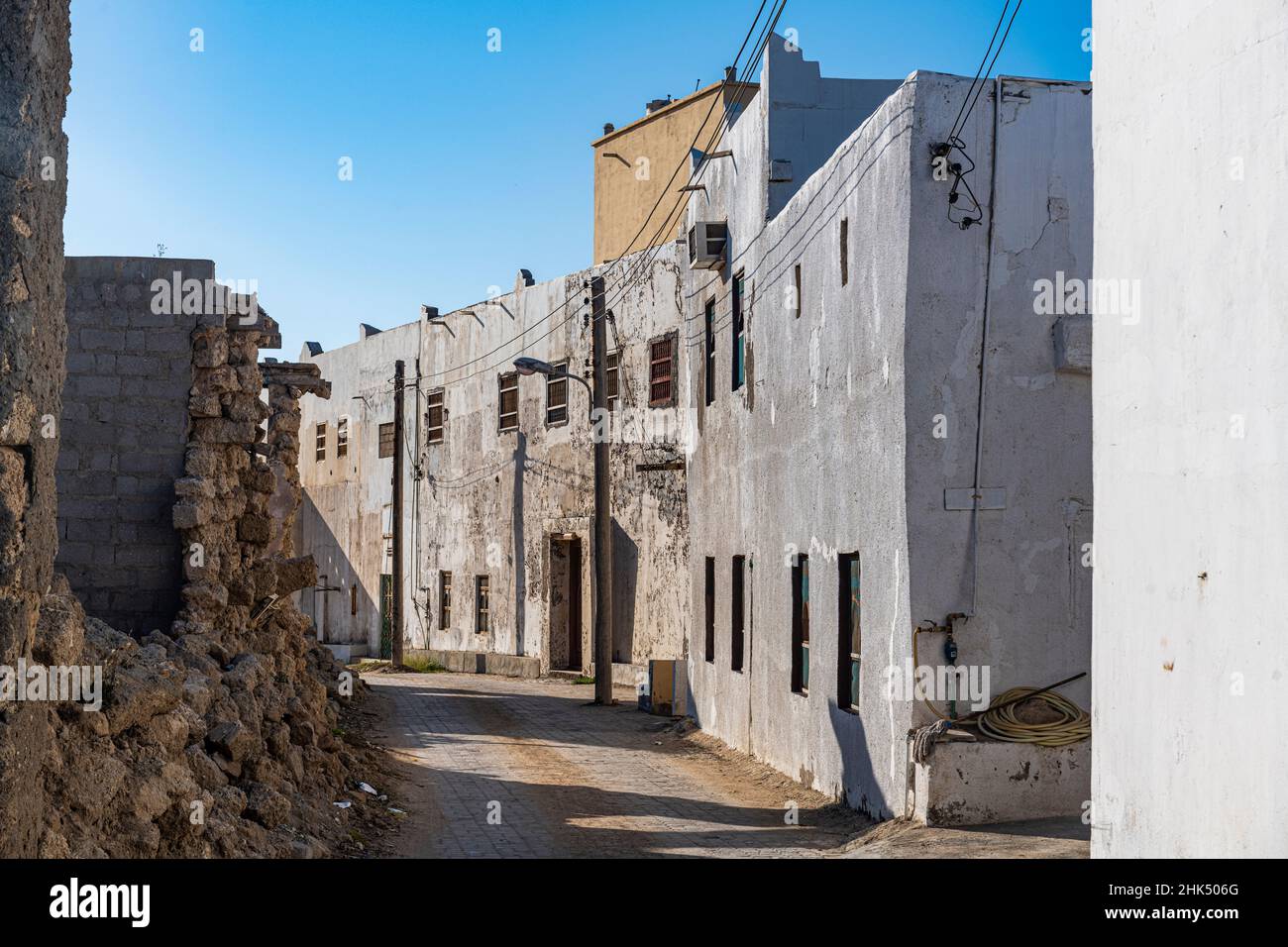 Vieille ville de Mirbat, Salalah, Oman, Moyen-Orient Banque D'Images