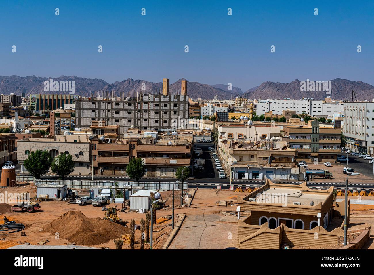 Vue sur Hail, Royaume d'Arabie Saoudite, Moyen-Orient Banque D'Images