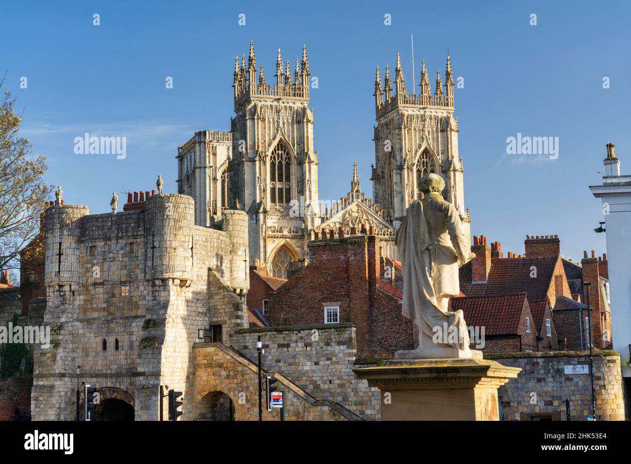 La cathédrale de York, York, North Yorkshire, Angleterre, Royaume-Uni, Europe Banque D'Images