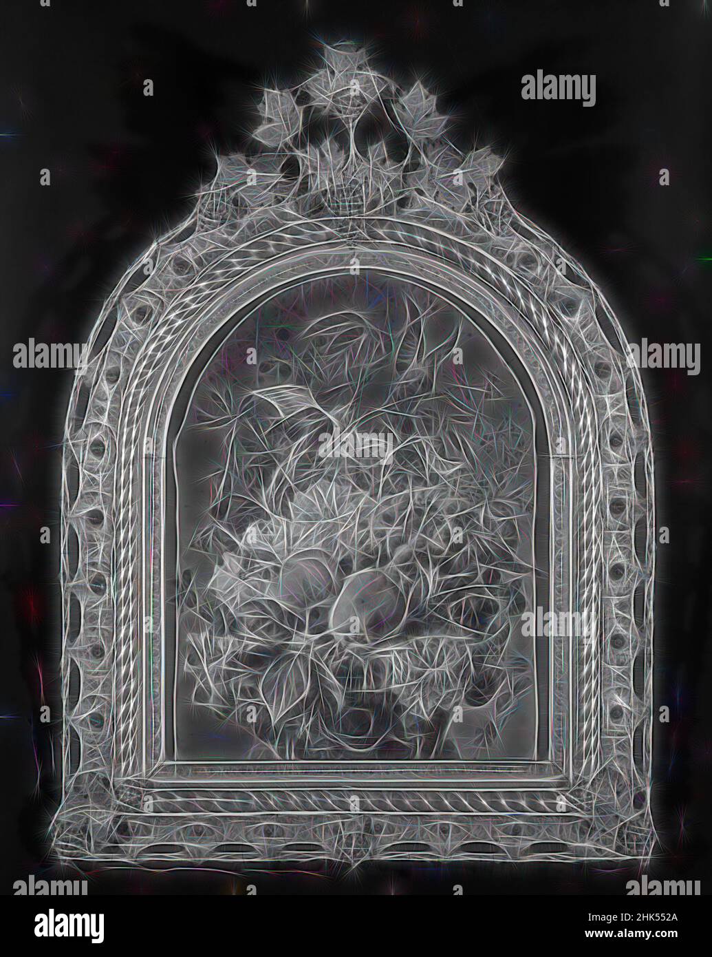 Inspiré par Still Life, américain, pastel sur papier monté sur toile, s.d., 21 3/4 x 17 1/2 po., 55,2 x 44,5 cm, réimaginé par Artotop. L'art classique réinventé avec une touche moderne. Conception de lumière chaleureuse et gaie, de luminosité et de rayonnement de lumière. La photographie s'inspire du surréalisme et du futurisme, embrassant l'énergie dynamique de la technologie moderne, du mouvement, de la vitesse et révolutionne la culture Banque D'Images