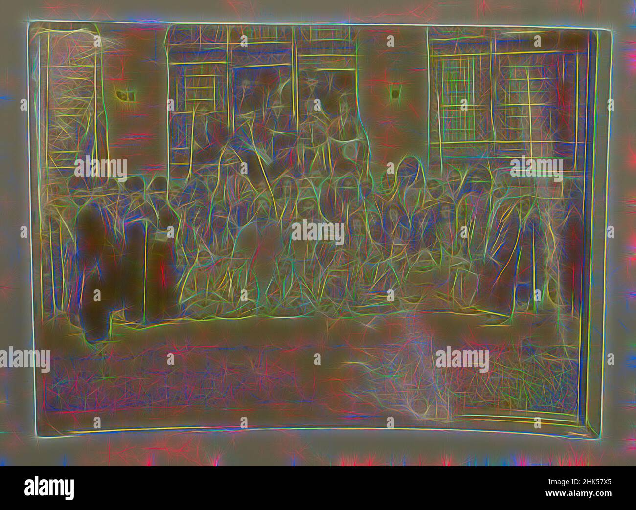 Inspiré par les acteurs dans un jeu de passion, l'une des 274 photos Vintage, Gelatin Silver impression de papier, fin 19th-début 20th siècle, période de Qajar, 5 1/16 x 7 1/8 po., 12,8 x 18,1 cm, réimaginé par Artotop. L'art classique réinventé avec une touche moderne. Conception de lumière chaleureuse et gaie, de luminosité et de rayonnement de lumière. La photographie s'inspire du surréalisme et du futurisme, embrassant l'énergie dynamique de la technologie moderne, du mouvement, de la vitesse et révolutionne la culture Banque D'Images