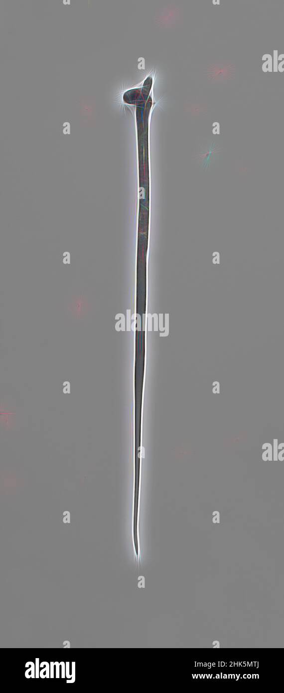 Inspiré par le tupu (Shawl PIN), Inka, période de fin d'horizon, 1476–1534, c.1450–1532, Alliage de cuivre, fabriqué au Pérou, Amérique du Sud, bijoux et accessoires personnels, métallurgie, 8 1/4 po. (21 cm, repensé par Artotop. L'art classique réinventé avec une touche moderne. Conception de lumière chaleureuse et gaie, de luminosité et de rayonnement de lumière. La photographie s'inspire du surréalisme et du futurisme, embrassant l'énergie dynamique de la technologie moderne, du mouvement, de la vitesse et révolutionne la culture Banque D'Images