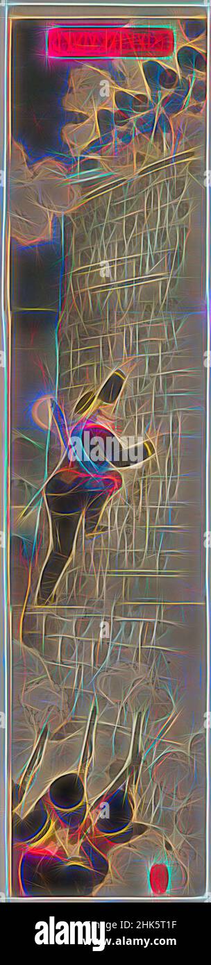 Inspiré par la mise à l'échelle de la porte Hyeonmu à Pyeongyang: Acteur Onoe Kikugorô en tant qu'infanterie de l'armée première classe privée Sawada Jûshichi, Toyohara Kunichika, japonais, 1835–1900, période Meiji, 1868–1912, Fukuda Kumajirō, japonais, actif fin du 19th siècle, 1894, impressions en blocs de bois couleur, fabriqué à Tokyo, Japon, L'Asie, repensée par Artotop. L'art classique réinventé avec une touche moderne. Conception de lumière chaleureuse et gaie, de luminosité et de rayonnement de lumière. La photographie s'inspire du surréalisme et du futurisme, embrassant l'énergie dynamique de la technologie moderne, du mouvement, de la vitesse et révolutionne la culture Banque D'Images