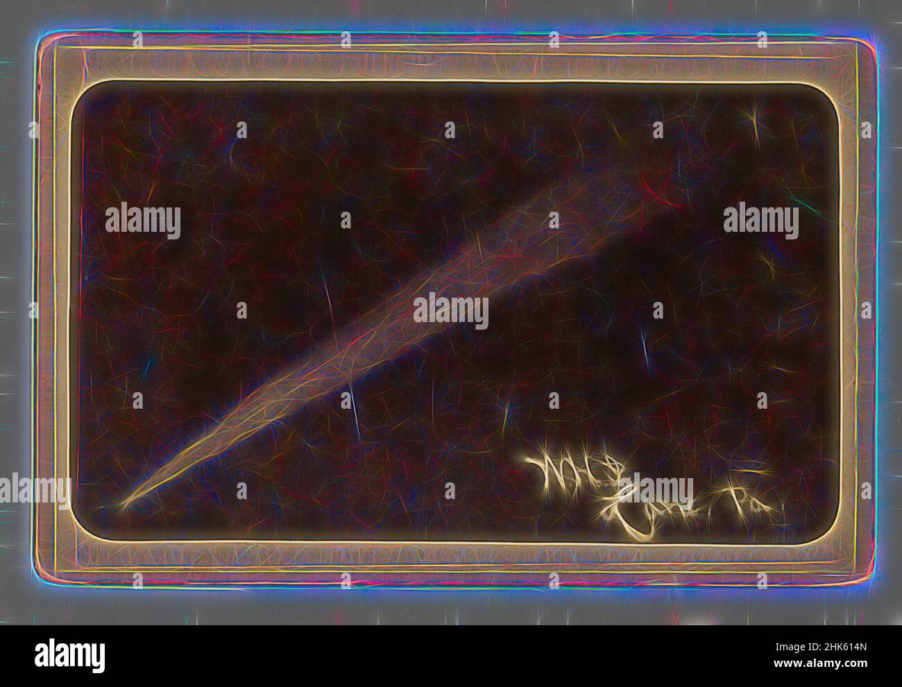 Inspiré par Untitled (comet), Unknown, American, v.1900, Gelatin Silver Print, États-Unis, Amérique du Nord et Amérique centrale, photographies, feuille : 4 1/4 × 6 1/2 po. (10,8 × 16,5 cm, repensé par Artotop. L'art classique réinventé avec une touche moderne. Conception de lumière chaleureuse et gaie, de luminosité et de rayonnement de lumière. La photographie s'inspire du surréalisme et du futurisme, embrassant l'énergie dynamique de la technologie moderne, du mouvement, de la vitesse et révolutionne la culture Banque D'Images