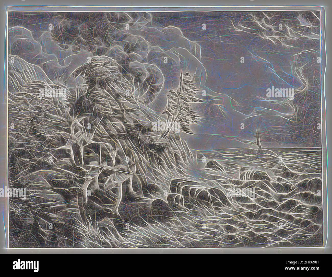 Inspiré par l'expédition de Taïwan, japonais, période Meiji, 1868–1912, fin 19th siècle, Lithographie, faite au Japon, en Asie, estampes, feuille: 12 1/8 × 15 3/4 po. (30,8 × 40 cm, repensé par Artotop. L'art classique réinventé avec une touche moderne. Conception de lumière chaleureuse et gaie, de luminosité et de rayonnement de lumière. La photographie s'inspire du surréalisme et du futurisme, embrassant l'énergie dynamique de la technologie moderne, du mouvement, de la vitesse et révolutionne la culture Banque D'Images