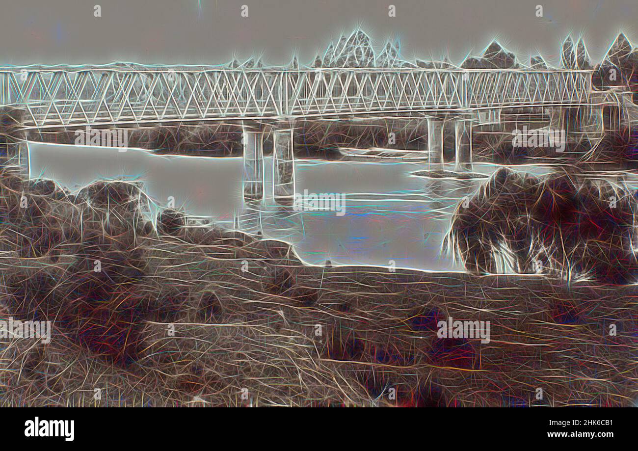 Inspiré par Ngaruawahia - Waikato, Burton Brothers studio, studio de photographie, fin du XIXe siècle, Dunedin, Photographie, revisitée par Artotop. L'art classique réinventé avec une touche moderne. Conception de lumière chaleureuse et gaie, de luminosité et de rayonnement de lumière. La photographie s'inspire du surréalisme et du futurisme, embrassant l'énergie dynamique de la technologie moderne, du mouvement, de la vitesse et révolutionne la culture Banque D'Images