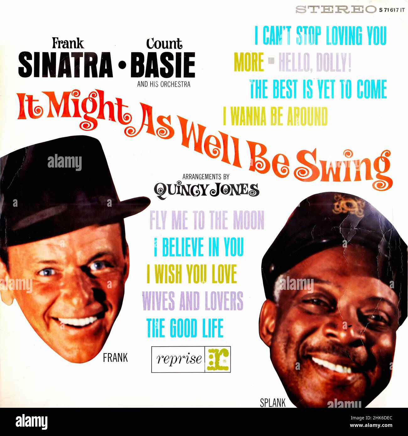 Couverture Vintage Vintage Vinyl record - Sinatra, Frank & Count Basie - il pourrait aussi bien - D - 1964 k Banque D'Images