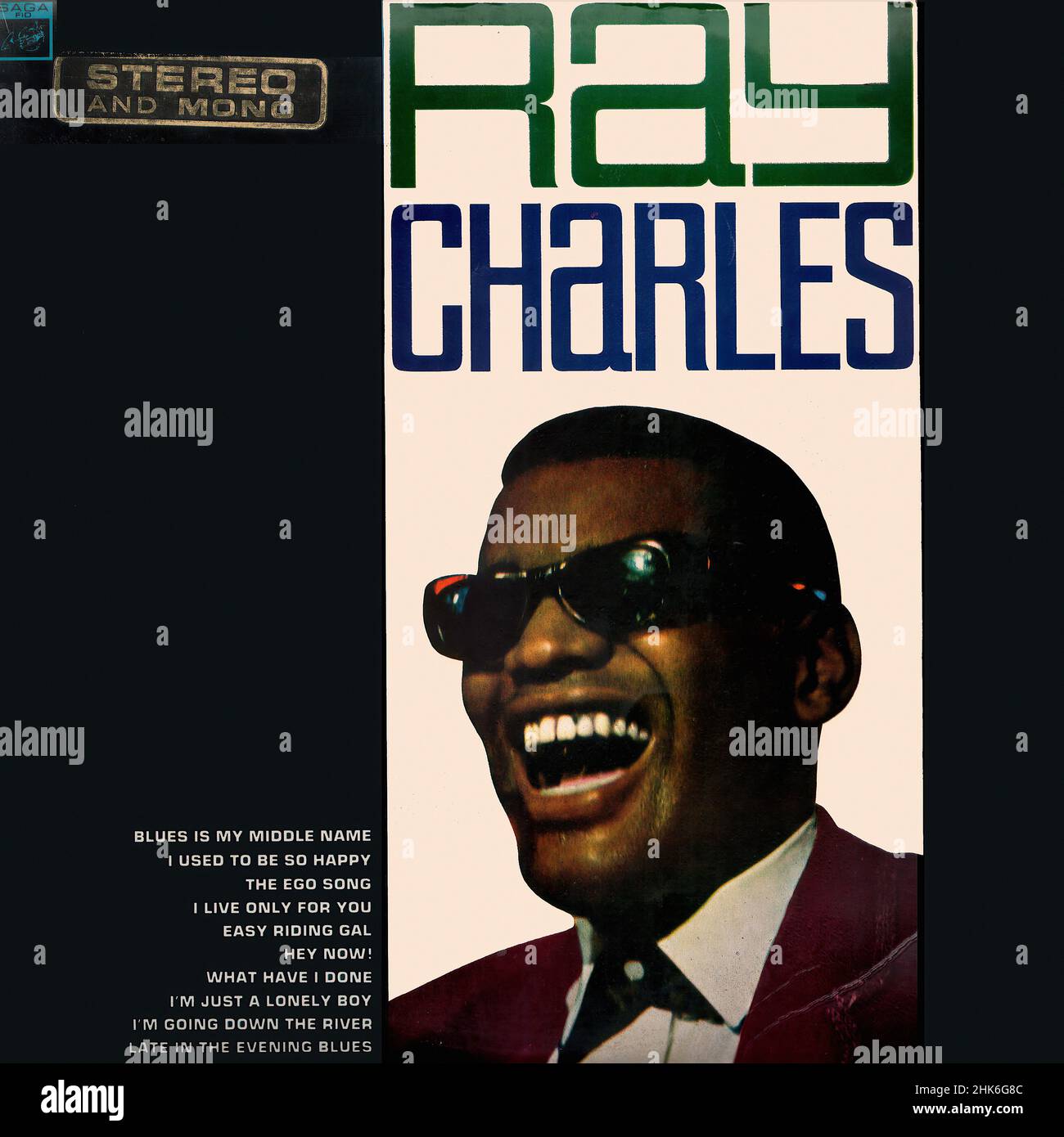 Couverture Vintage vinyle - Charles, Ray - Ray Charles - UK - 1967 Banque D'Images