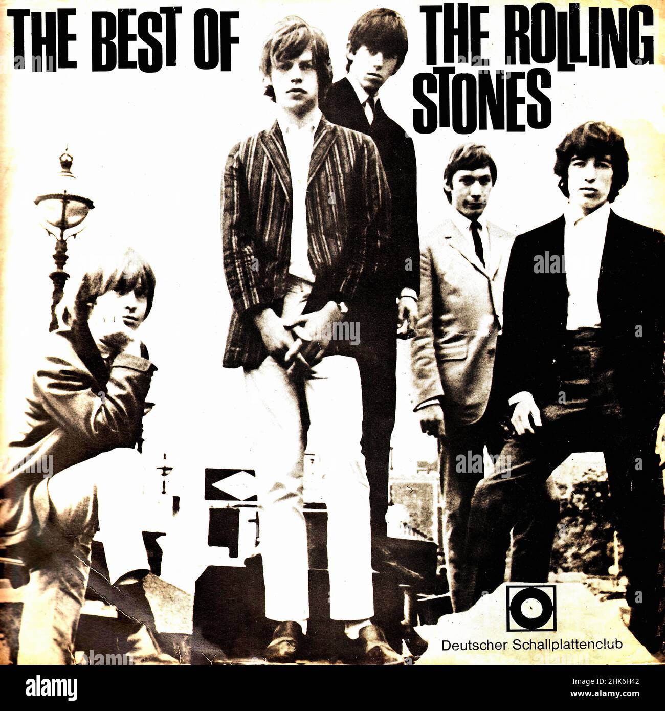 Couverture Vintage vinyle - Rolling Stones, le - le meilleur de - D - 1966 Banque D'Images