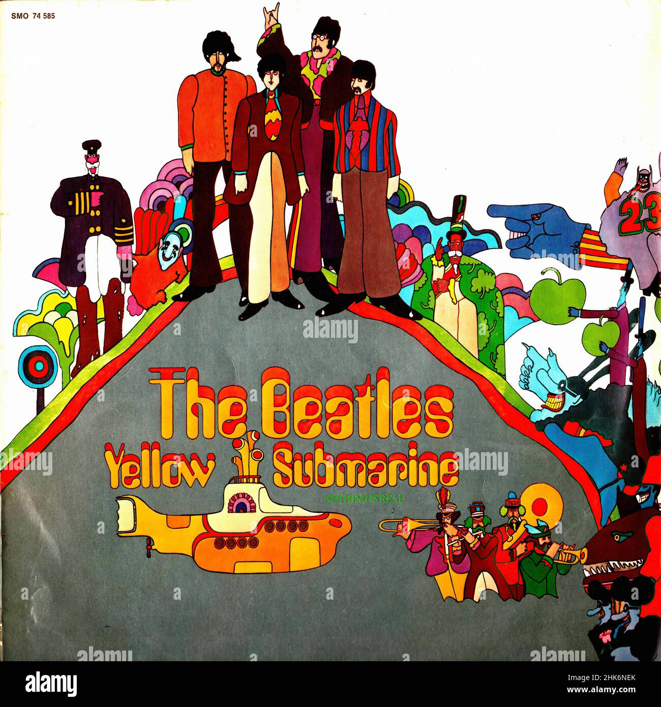 Couverture Vintage vinyle - Beatles, The - Yellow Submarine - D - 1969-Orig  Photo Stock - Alamy