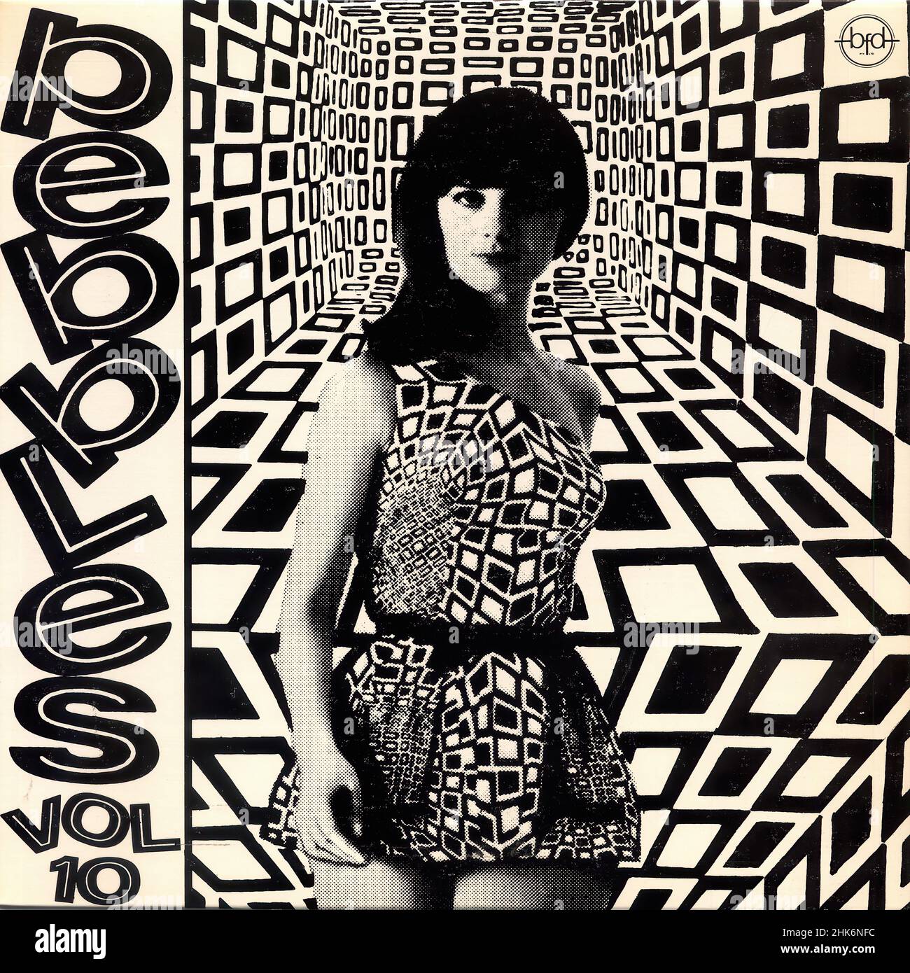 Couverture Vintage vinyle - Pebbles - Volume 10 - Punk original...- Austr.- 1980 Banque D'Images