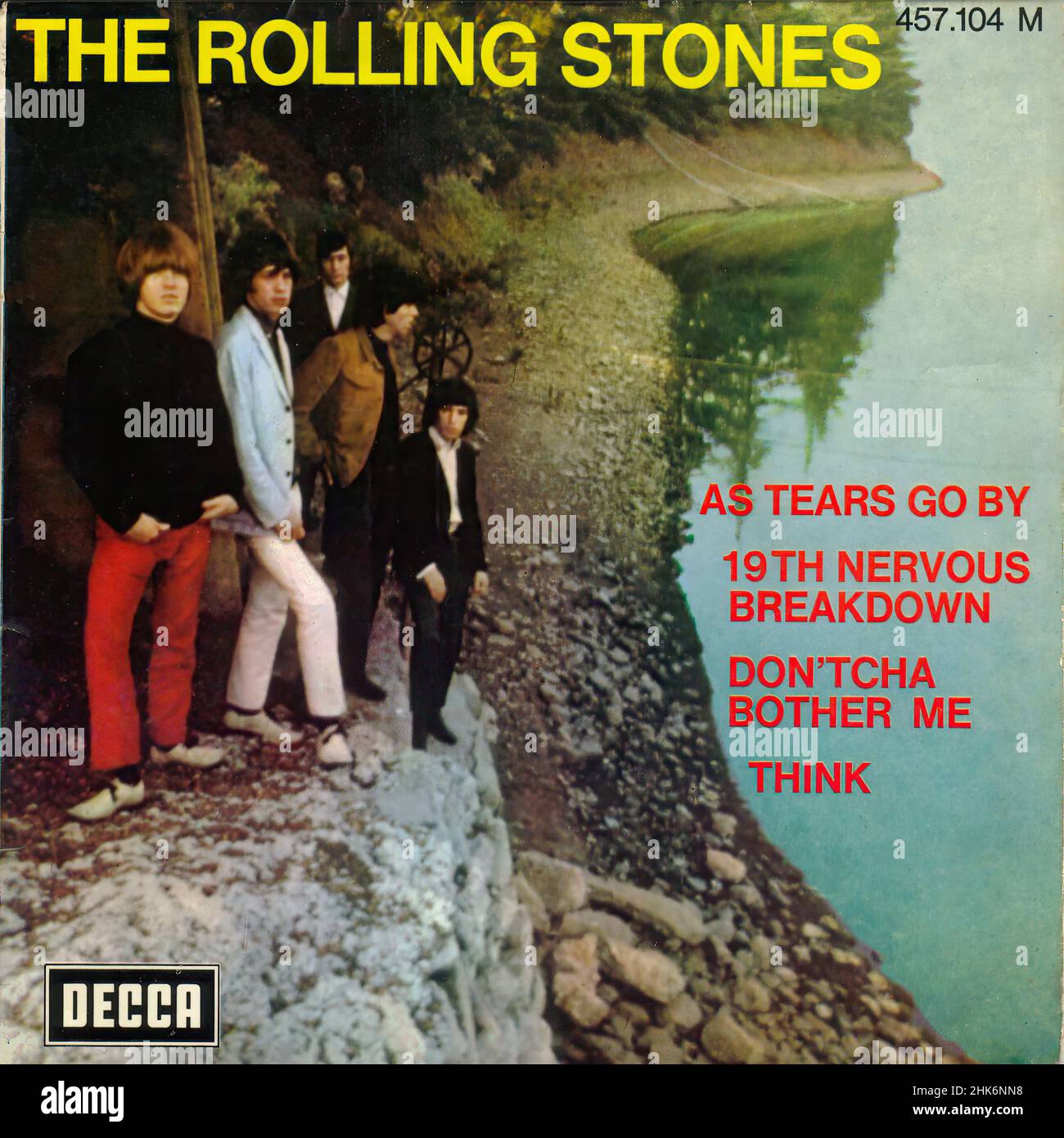 Couverture Vintage vinyle - Rolling Stones, The - 19th nerveux Breakdown - F - EP - 1966 Banque D'Images
