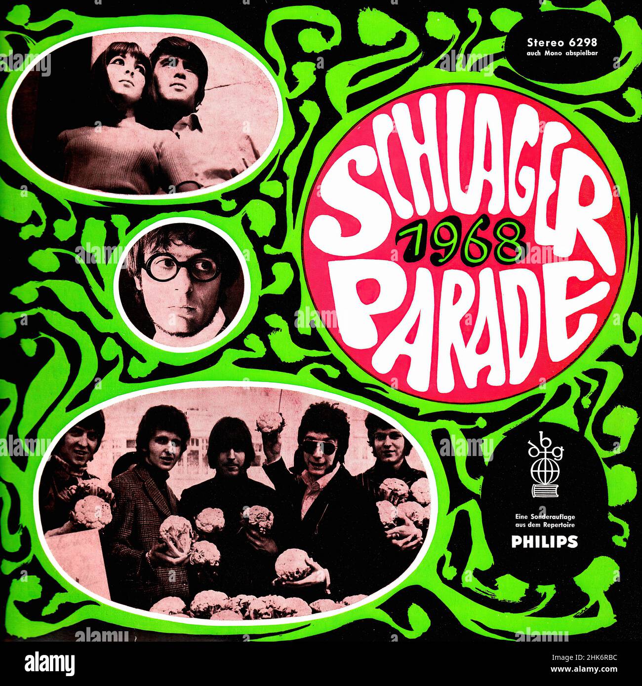 Couverture Vintage vinyle - divers artistes - Schlager Parade 1968 - D - 1968 Banque D'Images