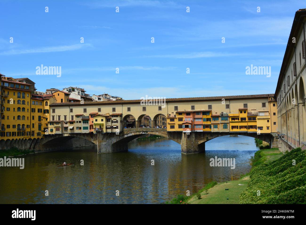 Italie, Florence - Ponte Vecchio dans une belle vue Banque D'Images