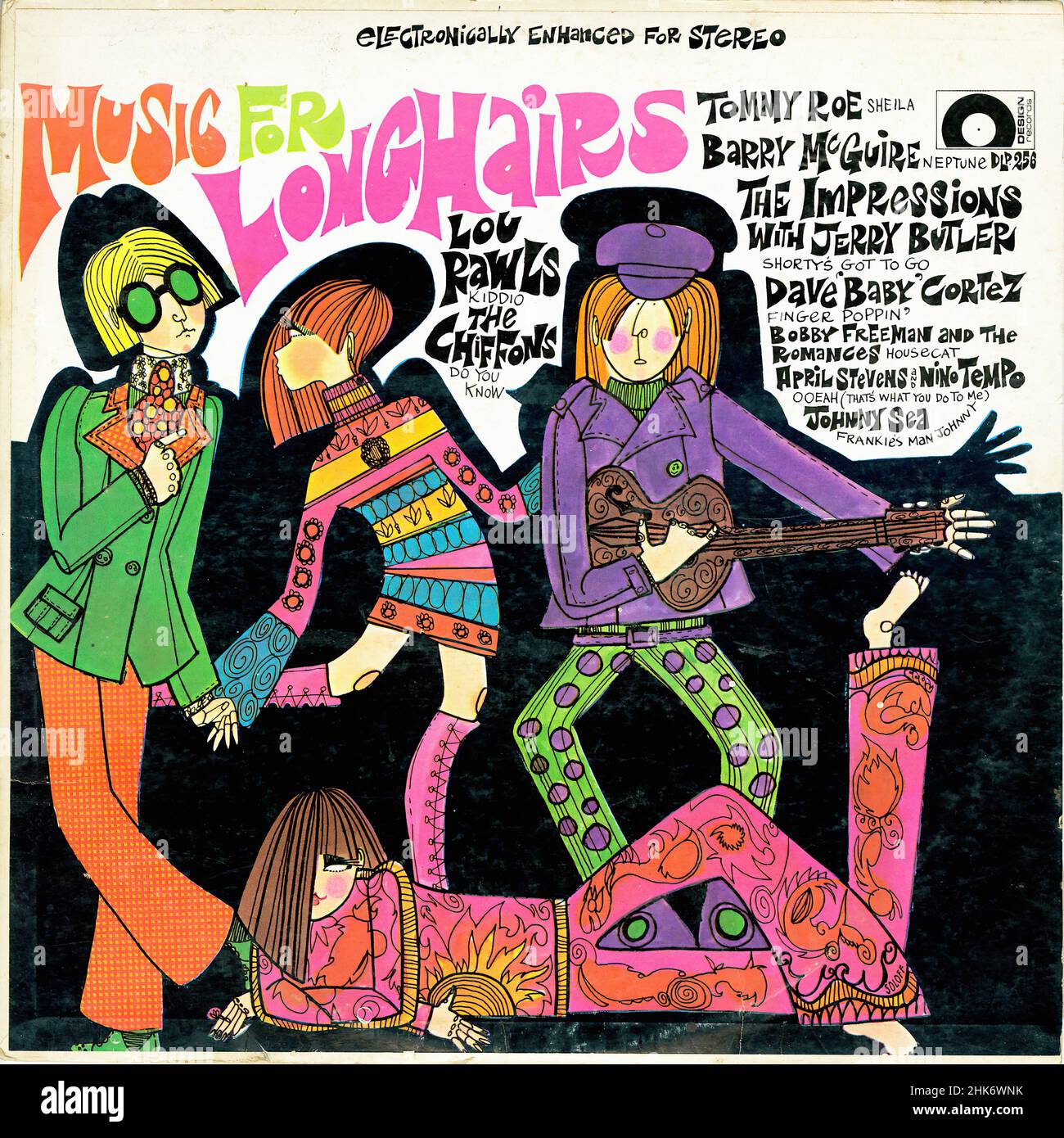 Music for Longhers - Vintage American Comedy Vinyl Album Banque D'Images