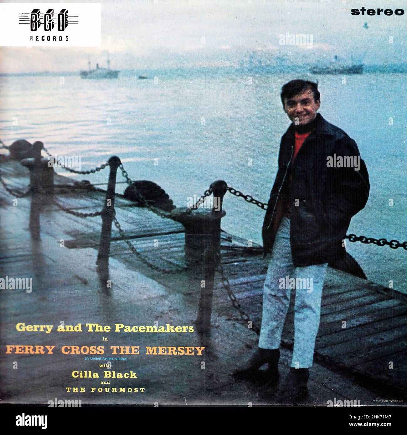 Couverture Vintage Vinyl record - Gerry & The pacemakers - Ferry Cross The Mersey - Royaume-Uni - 1988 Banque D'Images