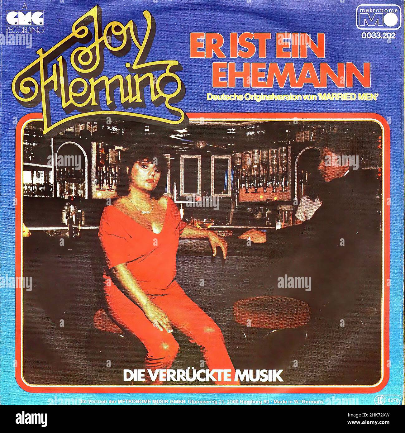 Couverture de disque vinyle vintage - Fleming, Joy - er ist ein Ehemann - D - 1979 h Banque D'Images