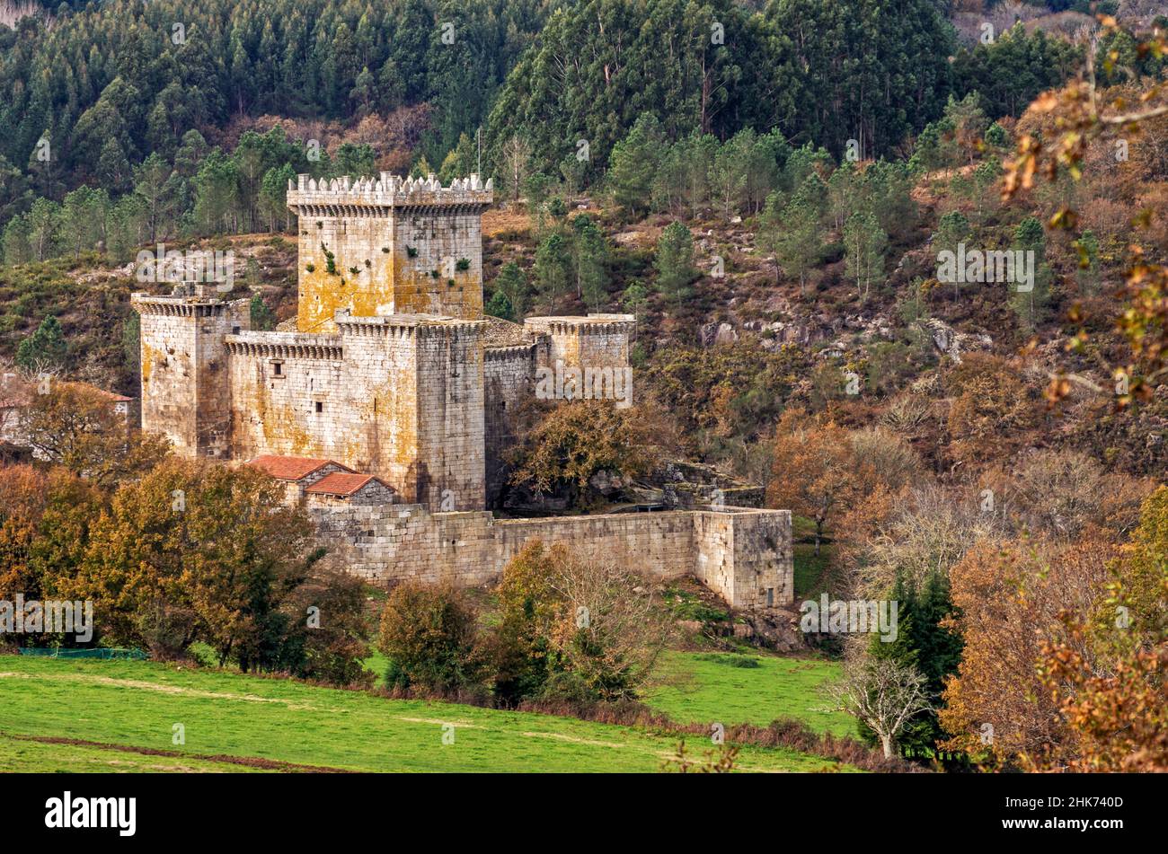 Castillo de Pambre.Palas de Rey.Lugo.Galice.Espagne Banque D'Images