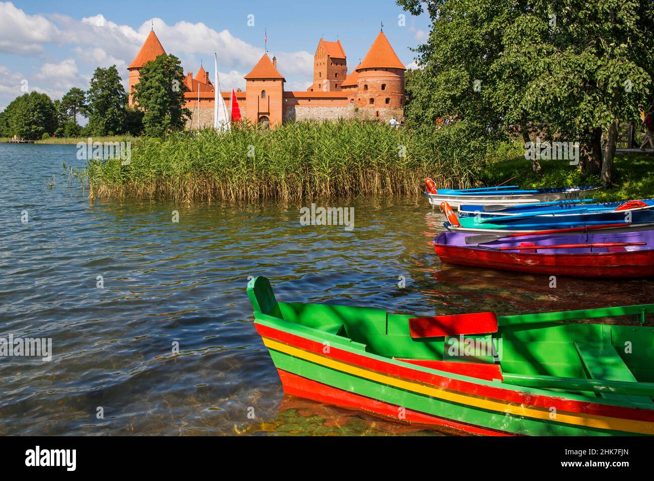 Château de Trakai, Lituanie, Trakai, Lituanie Banque D'Images