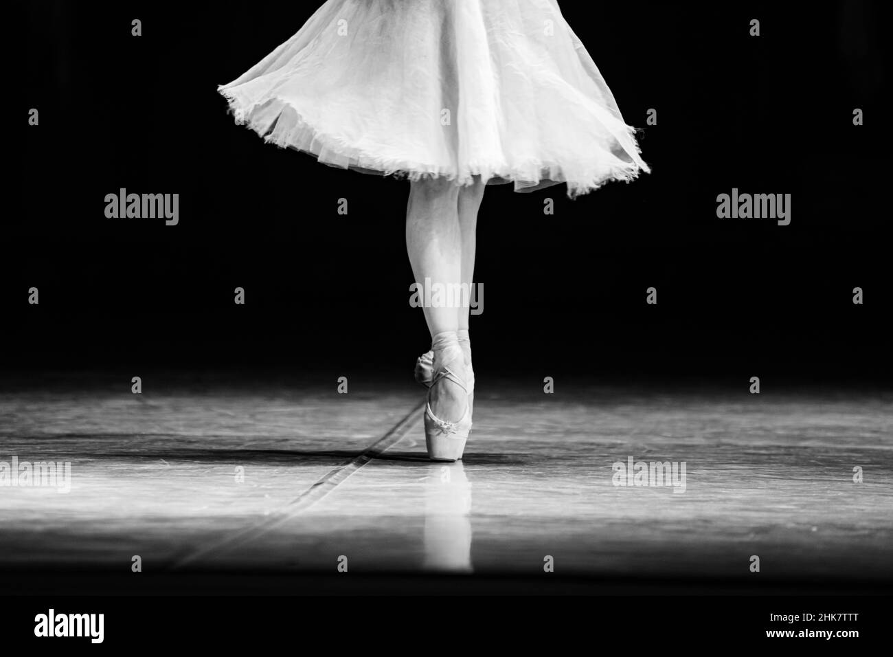 Ballet de la Esmeralda.Gros plan des jambes dansantes.Papier peint Ballet Banque D'Images