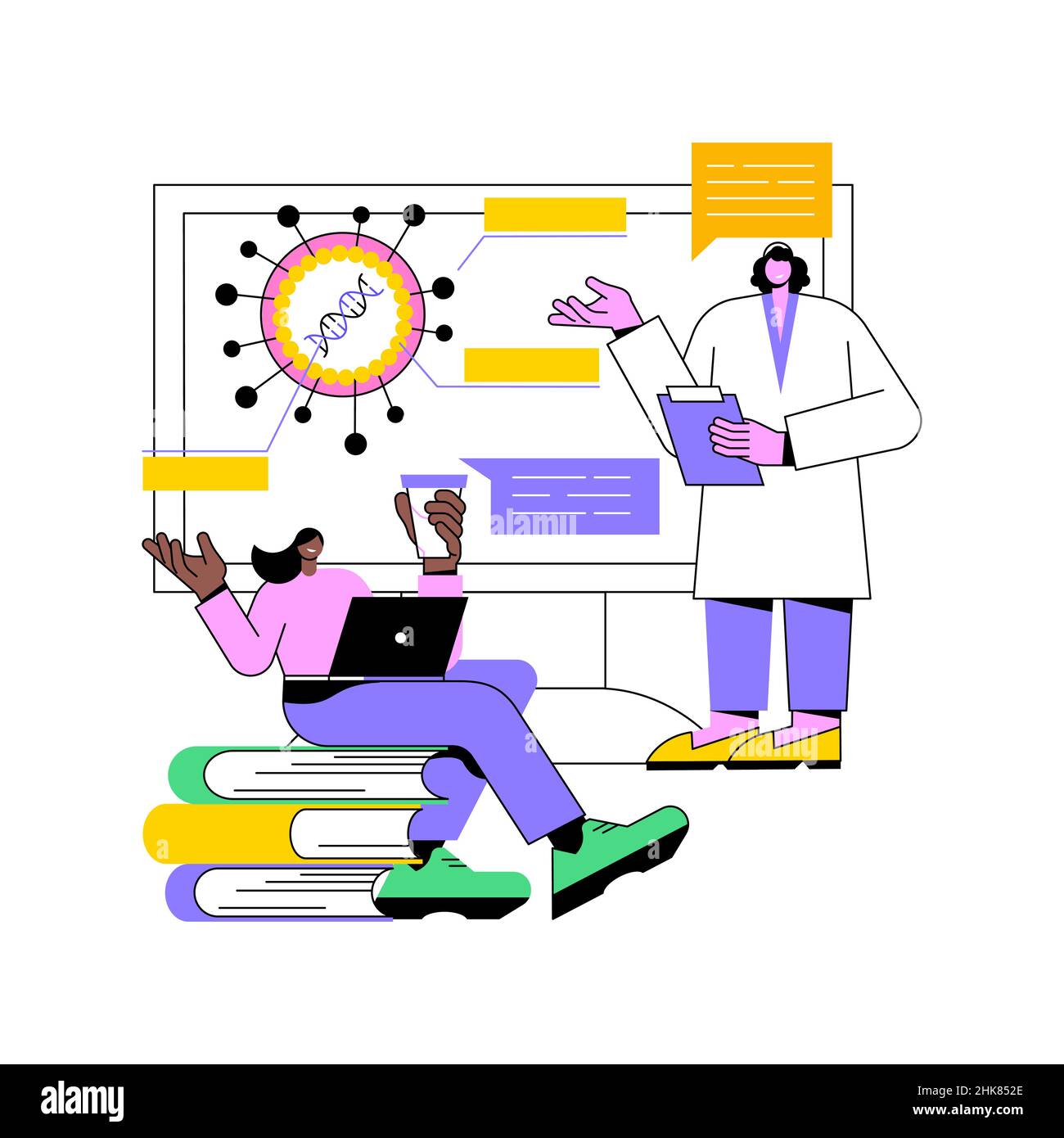 Programmes d'éducation au VPH concept abstrait illustration vectorielle.Programmes de sensibilisation au VPH, description du virus du papillome humain, éducation sanitaire, consultation en ligne, métaphore abstraite de l'information sur le virus. Illustration de Vecteur Programmes d'éducation au VPH concept abstrait illustration vectorielle.Programmes de sensibilisation au VPH, description du virus du papillome humain, éducation sanitaire, consultation en ligne, métaphore abstraite de l'information sur le virus. Illustration de Vecteur
