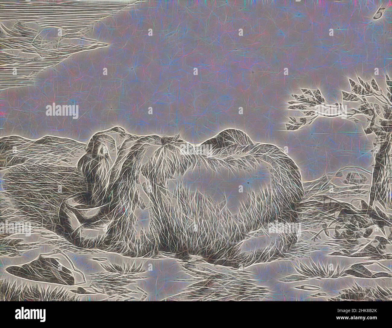 Inspiré par l'ensemble des ours. Plaque sans titre 5, Marcus de Bye, pré-extraction, 1664, pays-Bas, Gravure, Marcus Gheeraerts The Elder (c. 1520 c. 1590) était un graveur et peintre flamand associé à la cour anglaise du milieu du siècle 16th et principalement rappelé comme l'illustrateur du 1567, réimaginé par Artotop. L'art classique réinventé avec une touche moderne. Conception de lumière chaleureuse et gaie, de luminosité et de rayonnement de lumière. La photographie s'inspire du surréalisme et du futurisme, embrassant l'énergie dynamique de la technologie moderne, du mouvement, de la vitesse et révolutionne la culture Banque D'Images