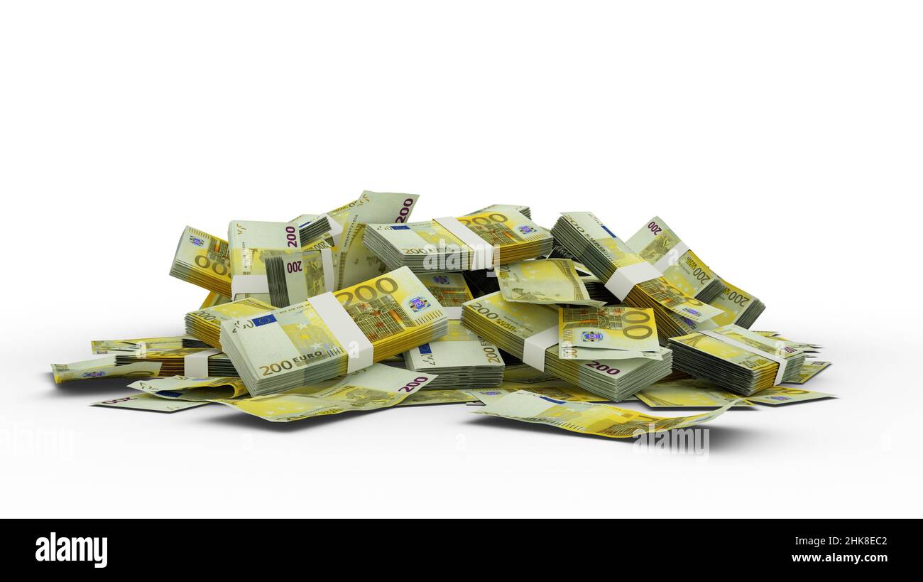 Pile de billets de 200 euros Banque de photographies et d’images à ...