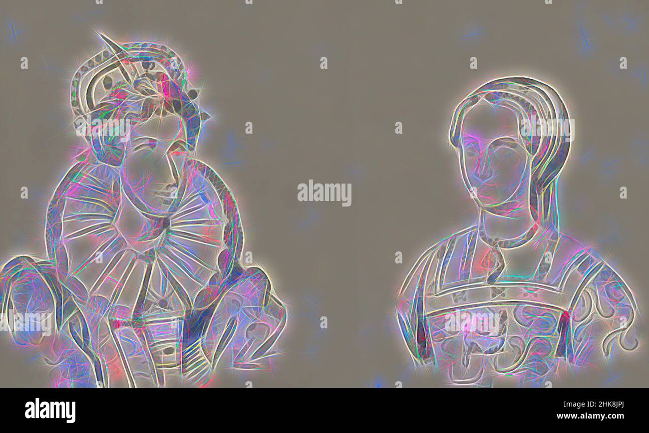 Inspiré par les Portraits d'Elizabeth I Tudor et de Lady Jane Gray, réimaginé par Artotop. L'art classique réinventé avec une touche moderne. Conception de lumière chaleureuse et gaie, de luminosité et de rayonnement de lumière. La photographie s'inspire du surréalisme et du futurisme, embrassant l'énergie dynamique de la technologie moderne, du mouvement, de la vitesse et révolutionne la culture Banque D'Images