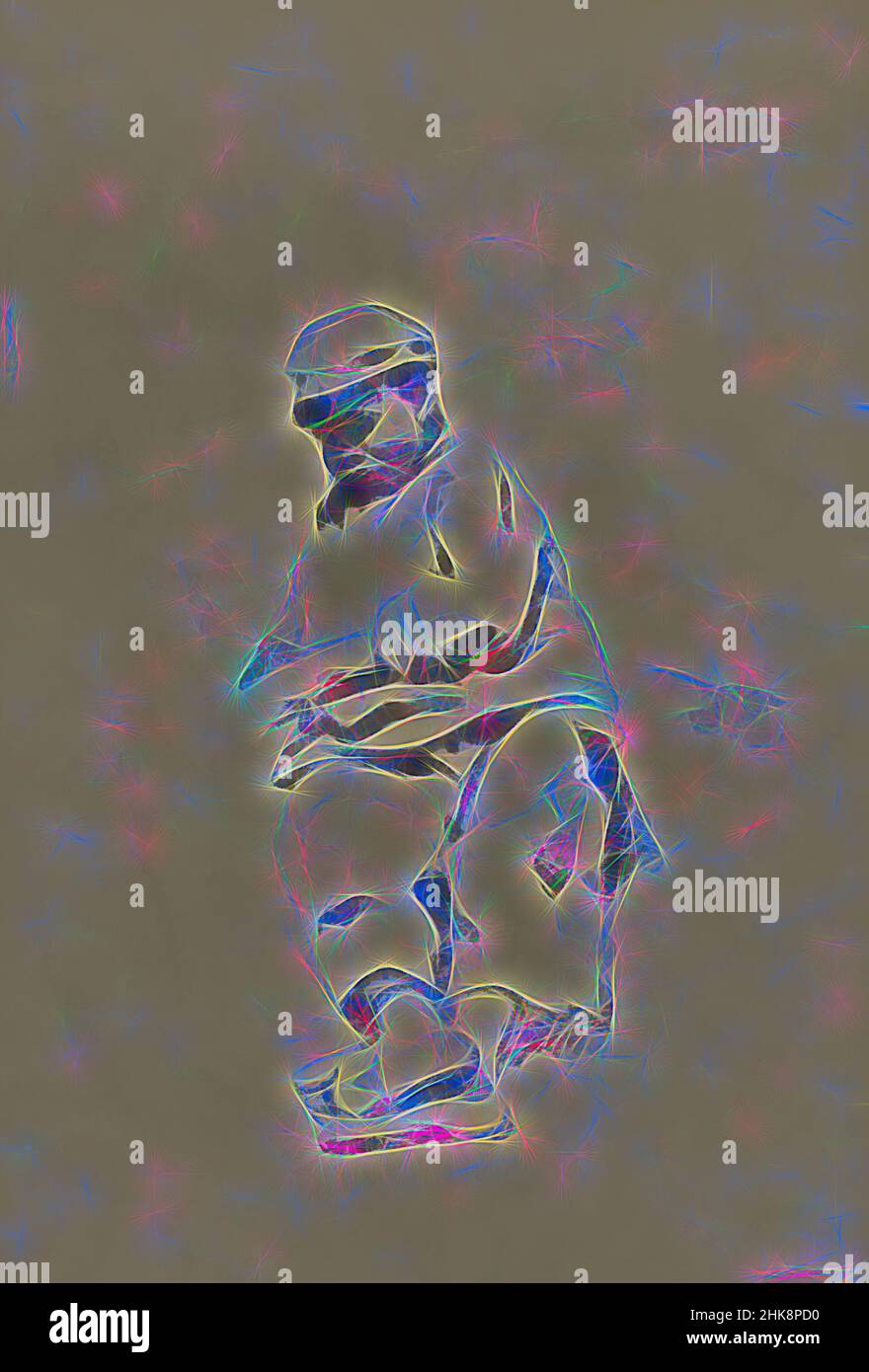 Inspiré par il peut être endormi. Paysage garçon paysan, réimaginé par Artotop. L'art classique réinventé avec une touche moderne. Conception de lumière chaleureuse et gaie, de luminosité et de rayonnement de lumière. La photographie s'inspire du surréalisme et du futurisme, embrassant l'énergie dynamique de la technologie moderne, du mouvement, de la vitesse et révolutionne la culture Banque D'Images