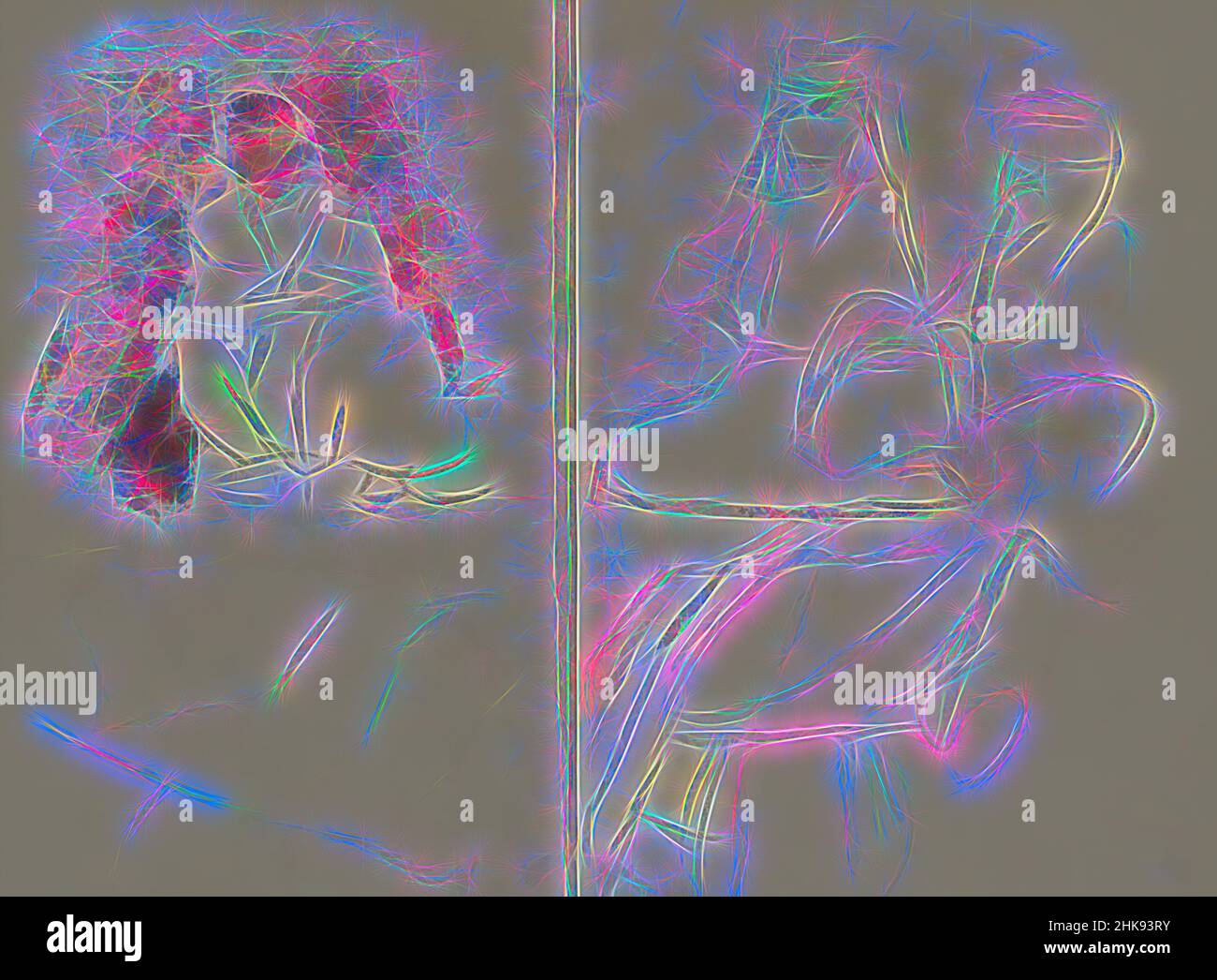 Inspiré par trois personnages assis en vêtements orientaux Paris, repensé par Artotop. L'art classique réinventé avec une touche moderne. Conception de lumière chaleureuse et gaie, de luminosité et de rayonnement de lumière. La photographie s'inspire du surréalisme et du futurisme, embrassant l'énergie dynamique de la technologie moderne, du mouvement, de la vitesse et révolutionne la culture Banque D'Images