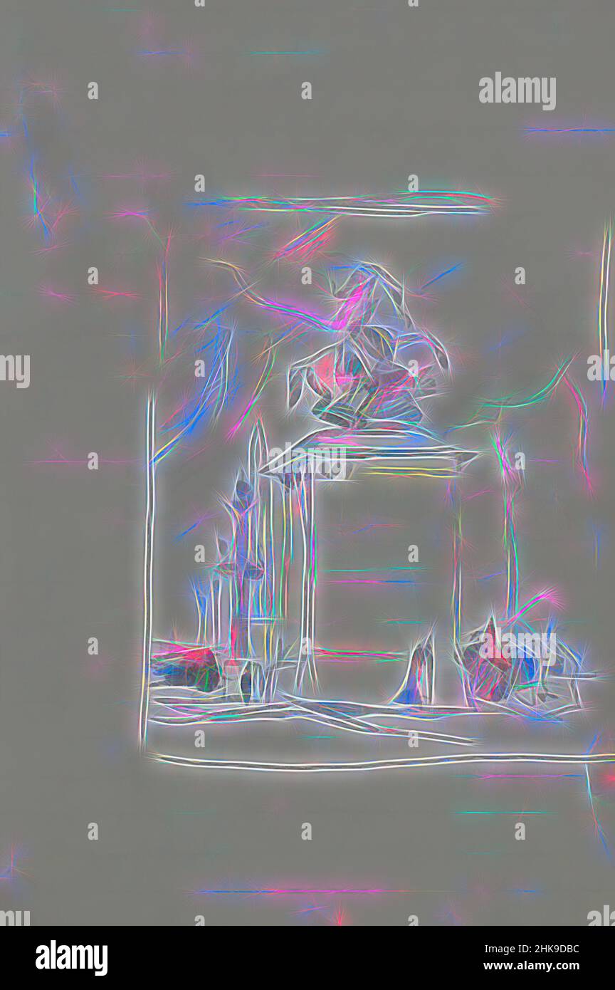 Inspiré par en arrière-plan, vous pouvez voir l'aiguille de Cleopatra à la place de la Concorde. Image du cheval de Marly au pied des champs-Elysées. Paris, repensé par Artotop. L'art classique réinventé avec une touche moderne. Conception de lumière chaleureuse et gaie, de luminosité et de rayonnement de lumière. La photographie s'inspire du surréalisme et du futurisme, embrassant l'énergie dynamique de la technologie moderne, du mouvement, de la vitesse et révolutionne la culture Banque D'Images