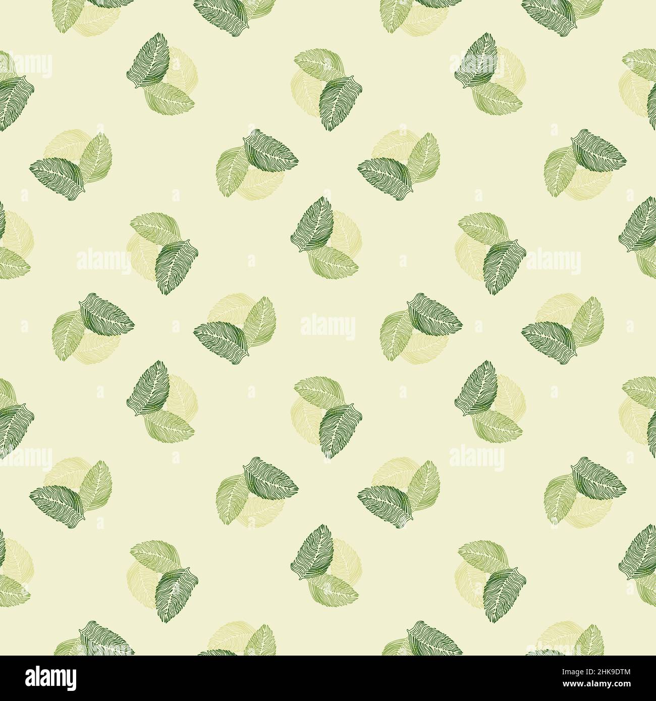 Motif moderne sans coutures feuilles de palmier avec imprimé tropical dessiné à la main.Fond de nature moderne.Illustration vectorielle pour les imprimés textiles de saison, tissu, b Illustration de Vecteur