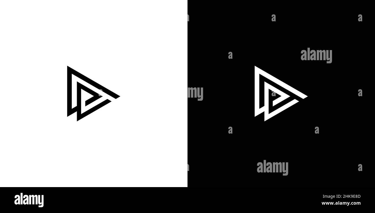 Lettre moderne et professionnelle logo initiales GE Illustration de Vecteur